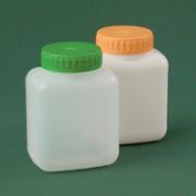 Банка прямоугольная 500 мл белая с крышкой и прокладкой ПЭ