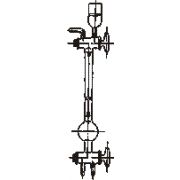 Прибор для анализа хлористого водорода (Бунте)