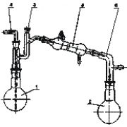 Прибор для перегонки высококипящих жидкостей под вакуумом