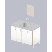 Стол-мойка ЛАБ-1200 МОФ-20