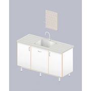 Стол-мойка ЛАБ-1500 МОП