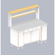 Стол пристенный ЛАБ-1500 ПФТ