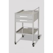 Стол инструментальный передвижной с двумя ящиками и поддоном