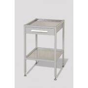 Стол инструментальный стационарный с одним ящиком и поддоном